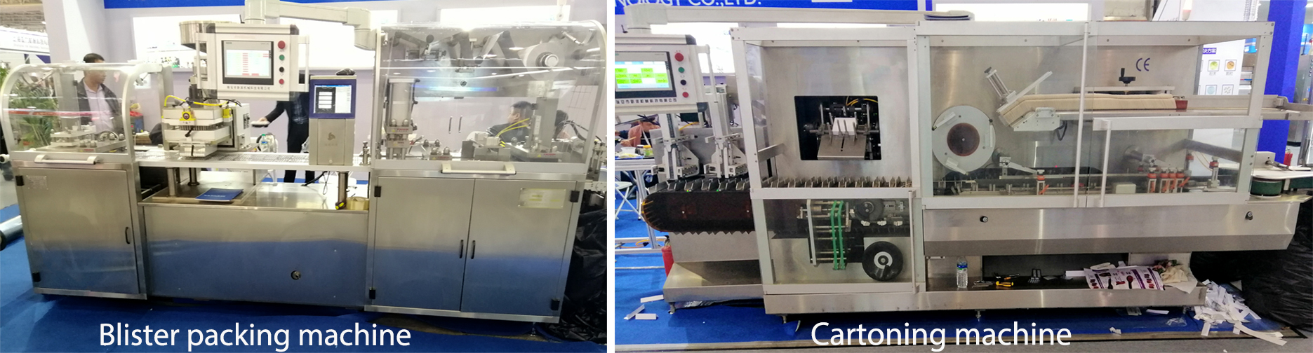 물집 포장 및 포장 기계