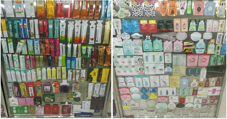 향 주머니 포장기 샘플