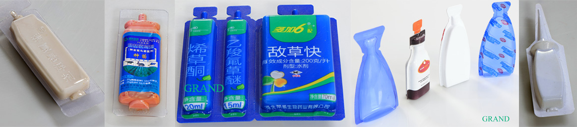 플라스틱 앰풀 충전 밀봉 기계 샘플