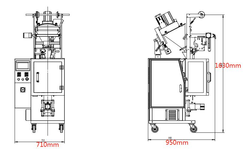 파우더 향 주머니 포장 기계 02