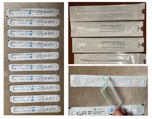 멸균 떼 수집 장치 포장 기계 샘플