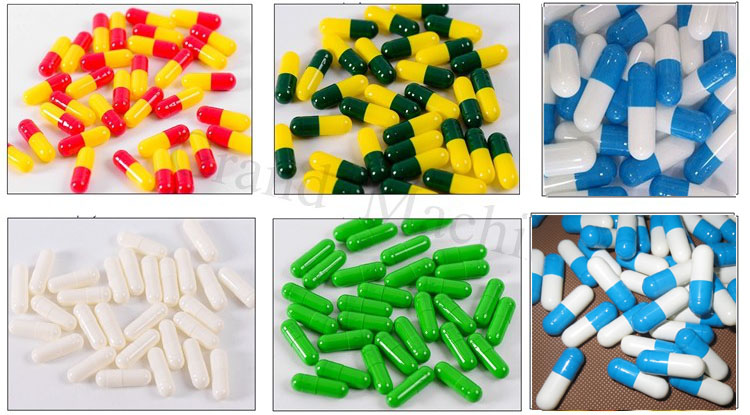 반당 캡슐 충전 기계 샘플