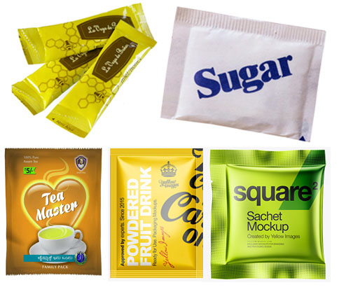 자동 두 차선 젤 향 주머니 포장 기계 샘플