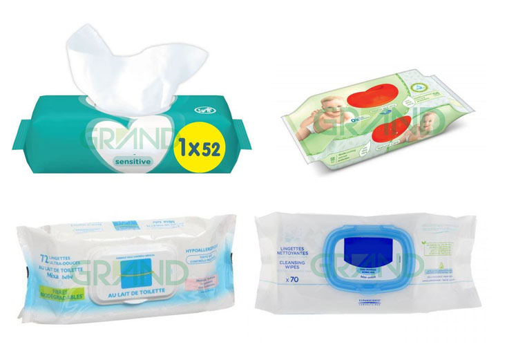 젖은 물티슈는 접이식 및 포장 기계 샘플