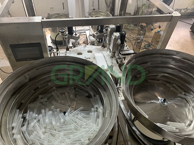 튜브 테스트 키트 충전 및 캡핑 머신 스트라큐어 드로우 드로우 01